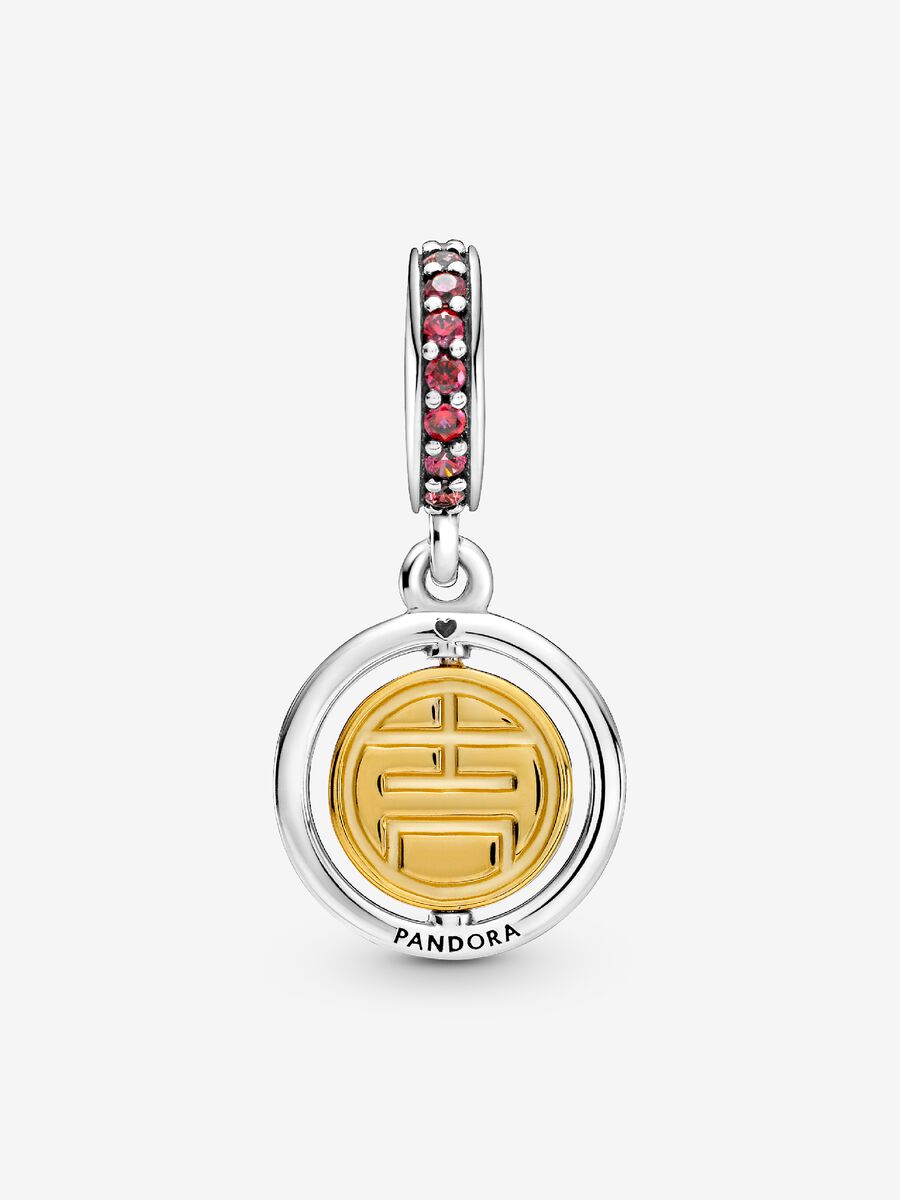 Charm-pendentif Moulin à vent chanceux tournoyant