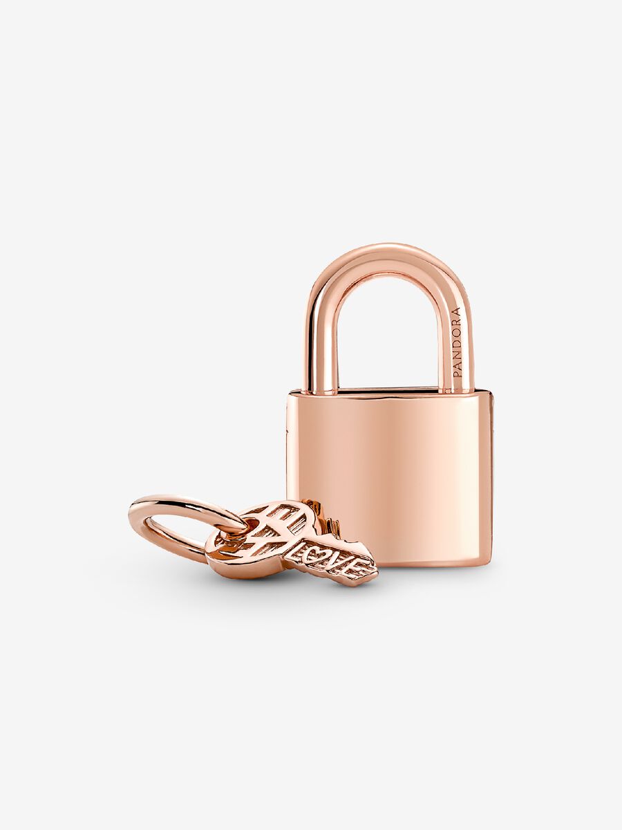 Charm-pendentif Cadenas et clé