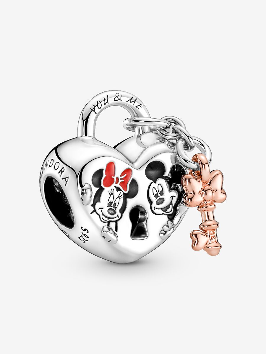 Charm Cadenas de Mickey Mouse et Minnie Mouse de Disney