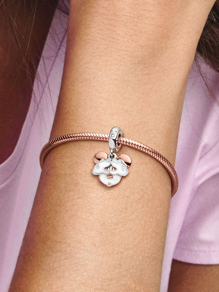 Charm-pendentif double Mickey Mouse de Disney
