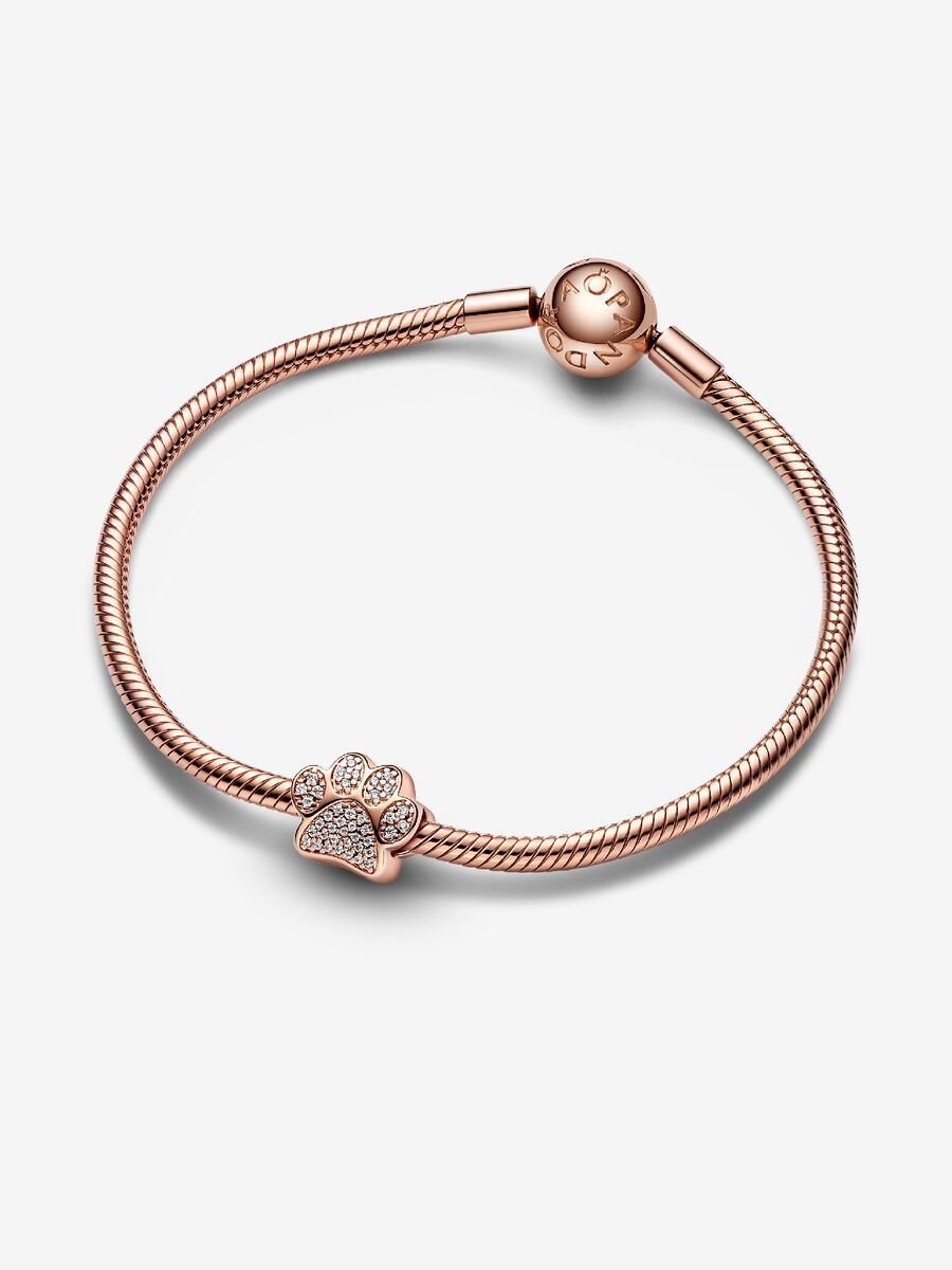 Charm Empreinte de patte scintillante