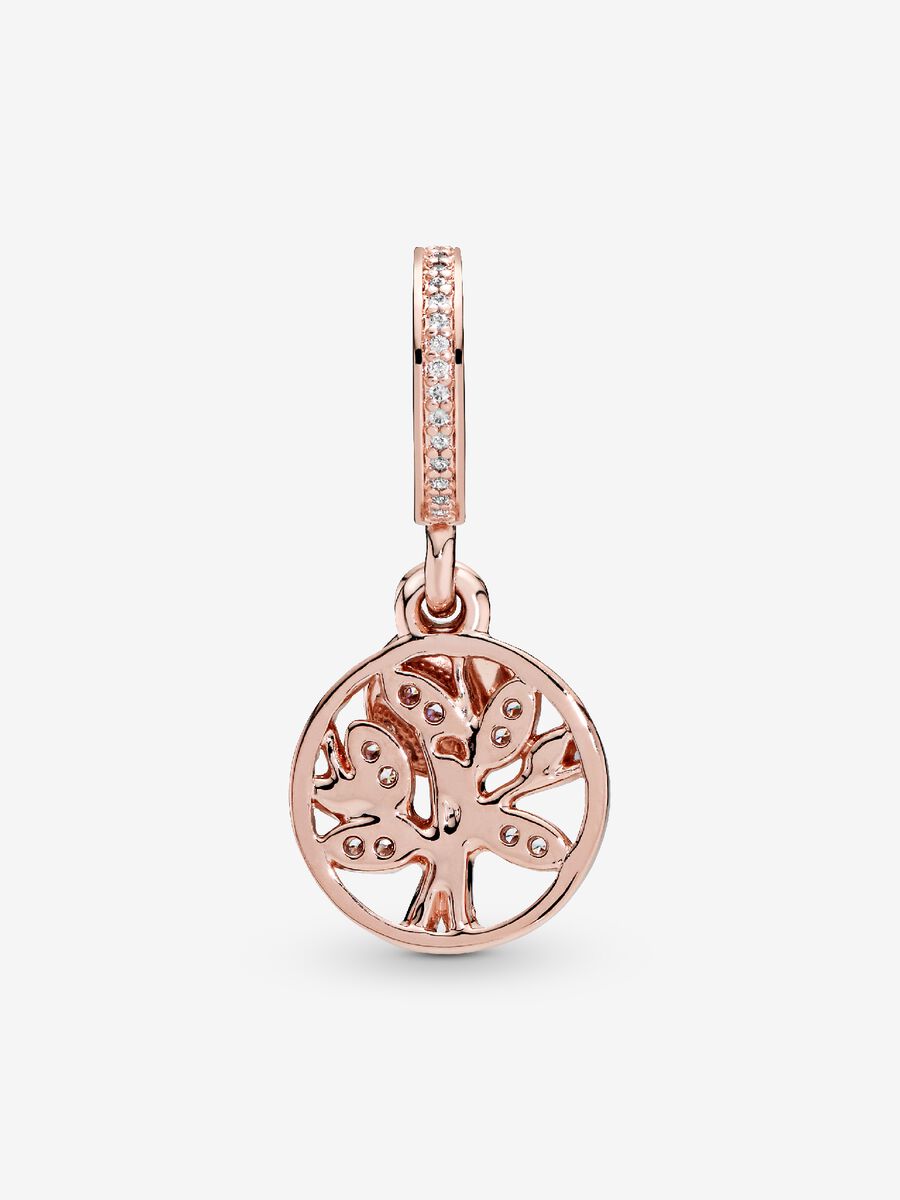 Charm-pendentif Arbre généalogique scintillant
