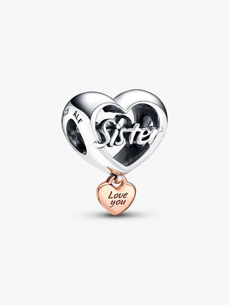 Charm Cœur « Love You Sister »