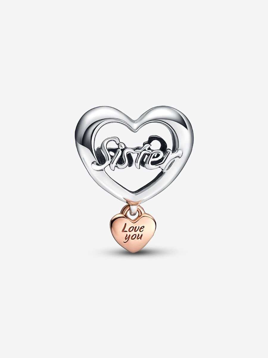Charm Cœur « Love You Sister »