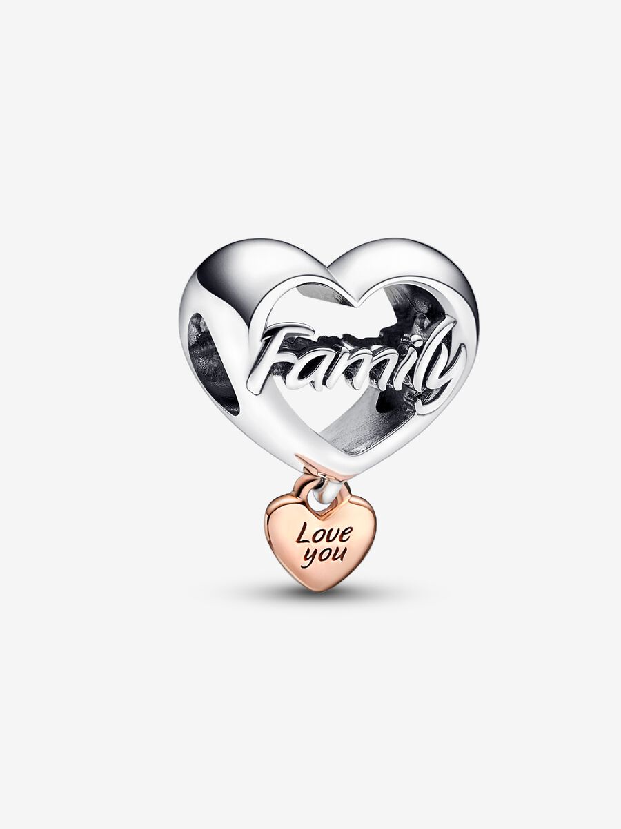 Charm Cœur Love You Family