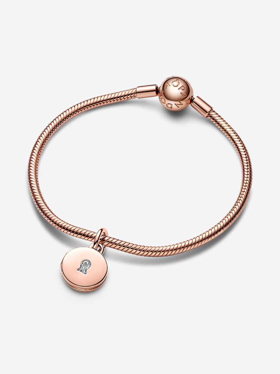 Charm-pendentif avec Médaillon d’amour ouvrant à graver