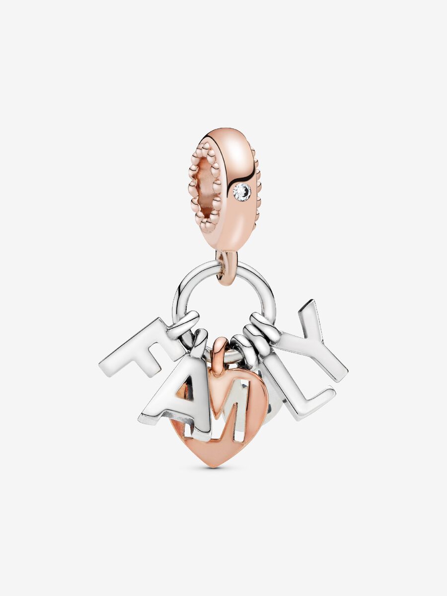 Charm-pendentif Lettres « Family »