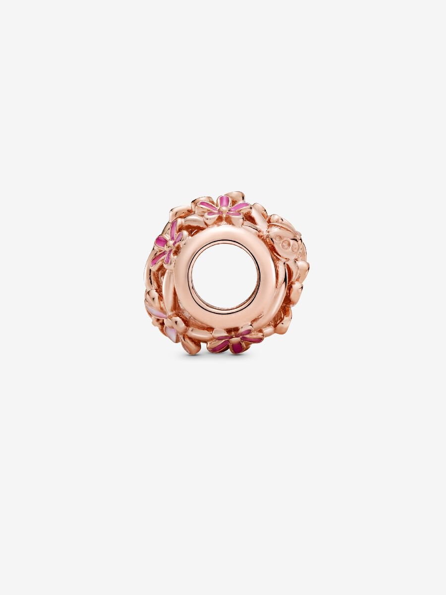 Charm ajouté Marguerites roses