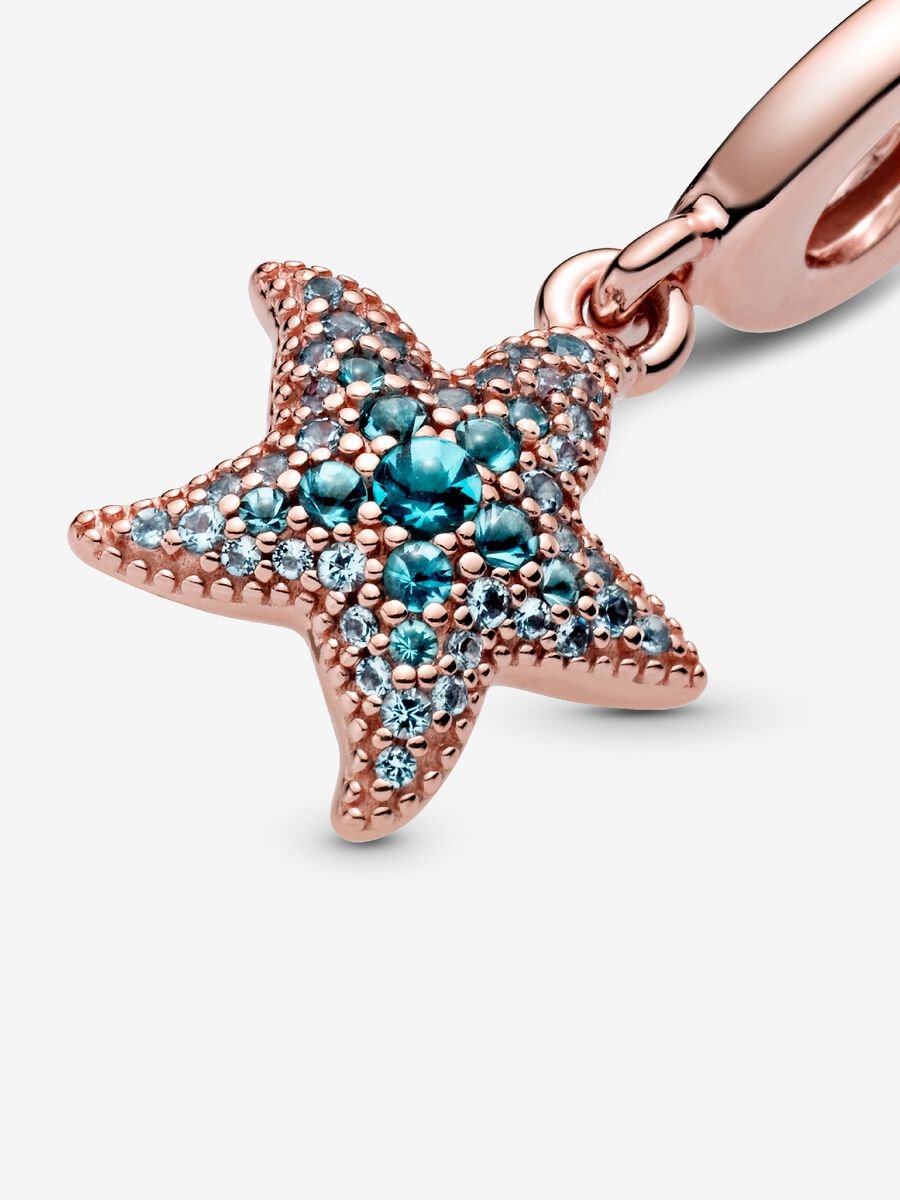 Charm-pendentif Étoile de mer scintillante