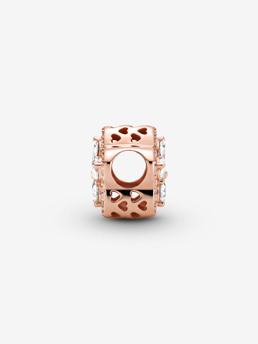 Charm pavé Flocon de neige scintillant