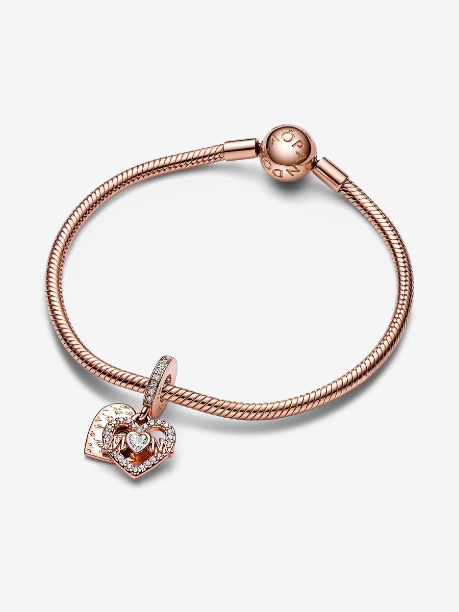 Charm-pendentif Cœur et Mum