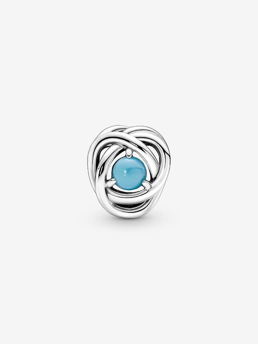 Décembre Charm Cercle éternel bleu turquoise