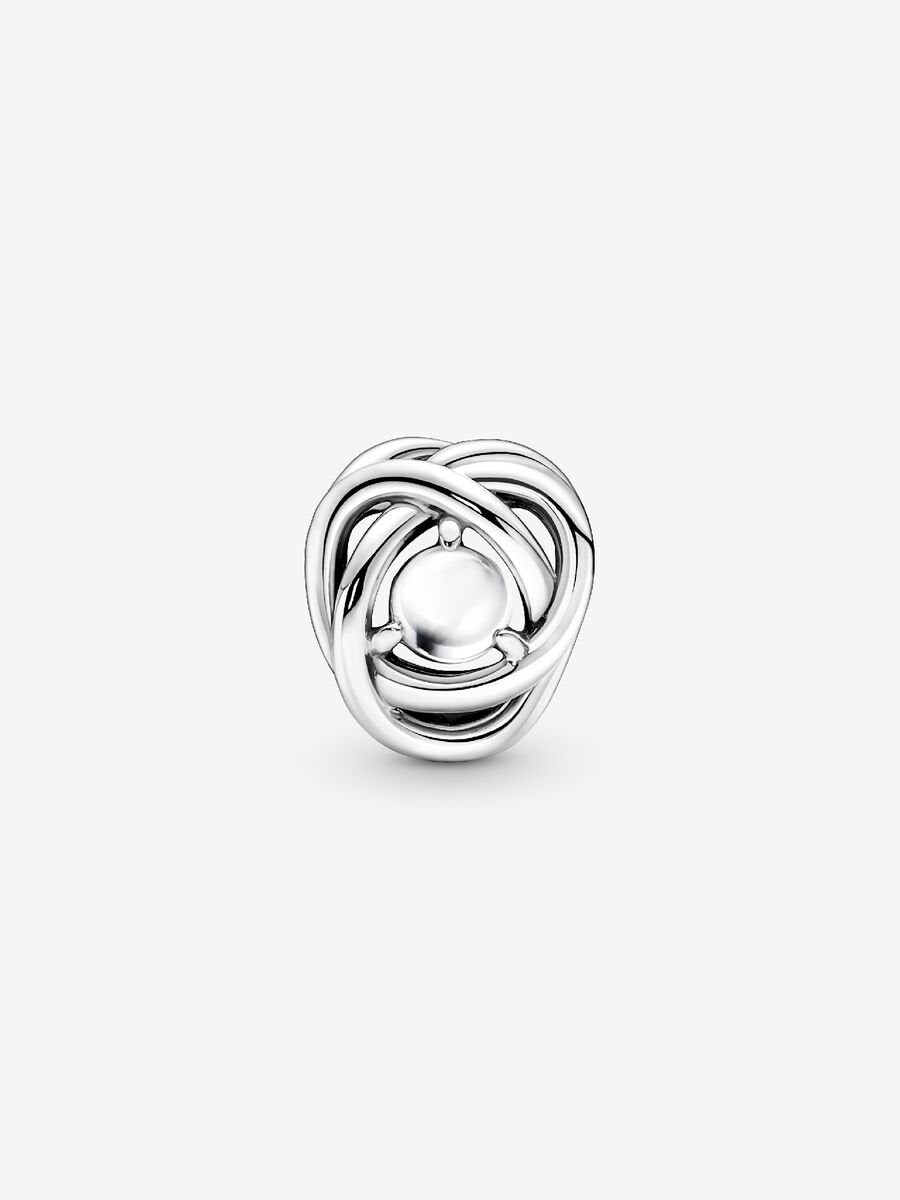 Juin Charm Cercle éternel nacre blanche