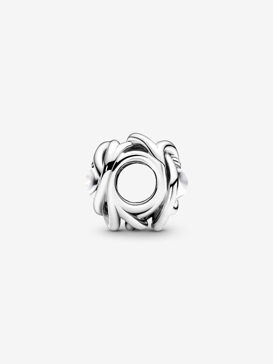 Juin Charm Cercle éternel nacre blanche