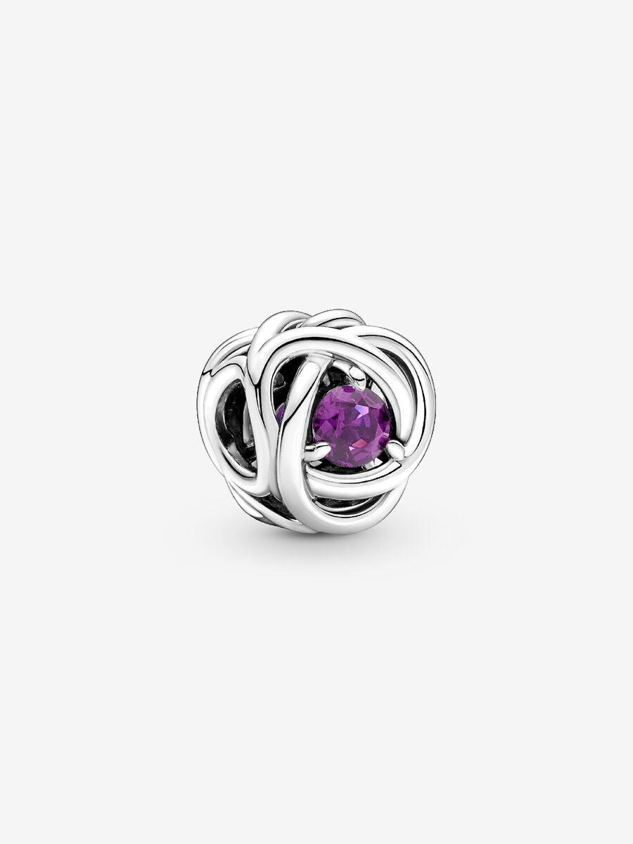 Février Charm Cercle éternel mauve