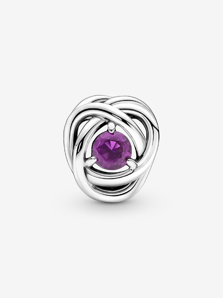 Février Charm Cercle éternel mauve