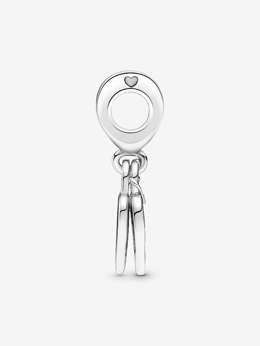 Charm-pendentif Cadenas, cœur et rose