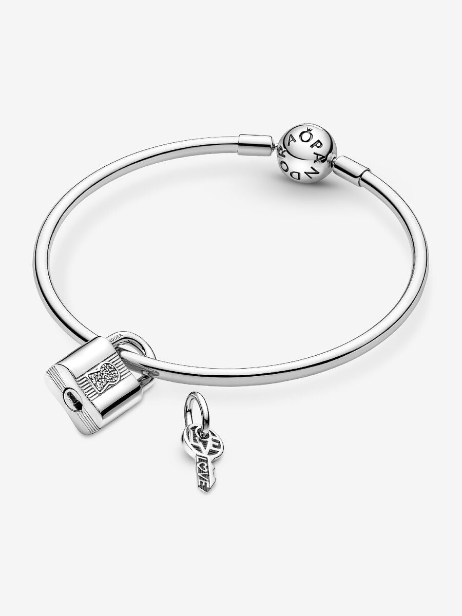 Charm-pendentif Cadenas et clé