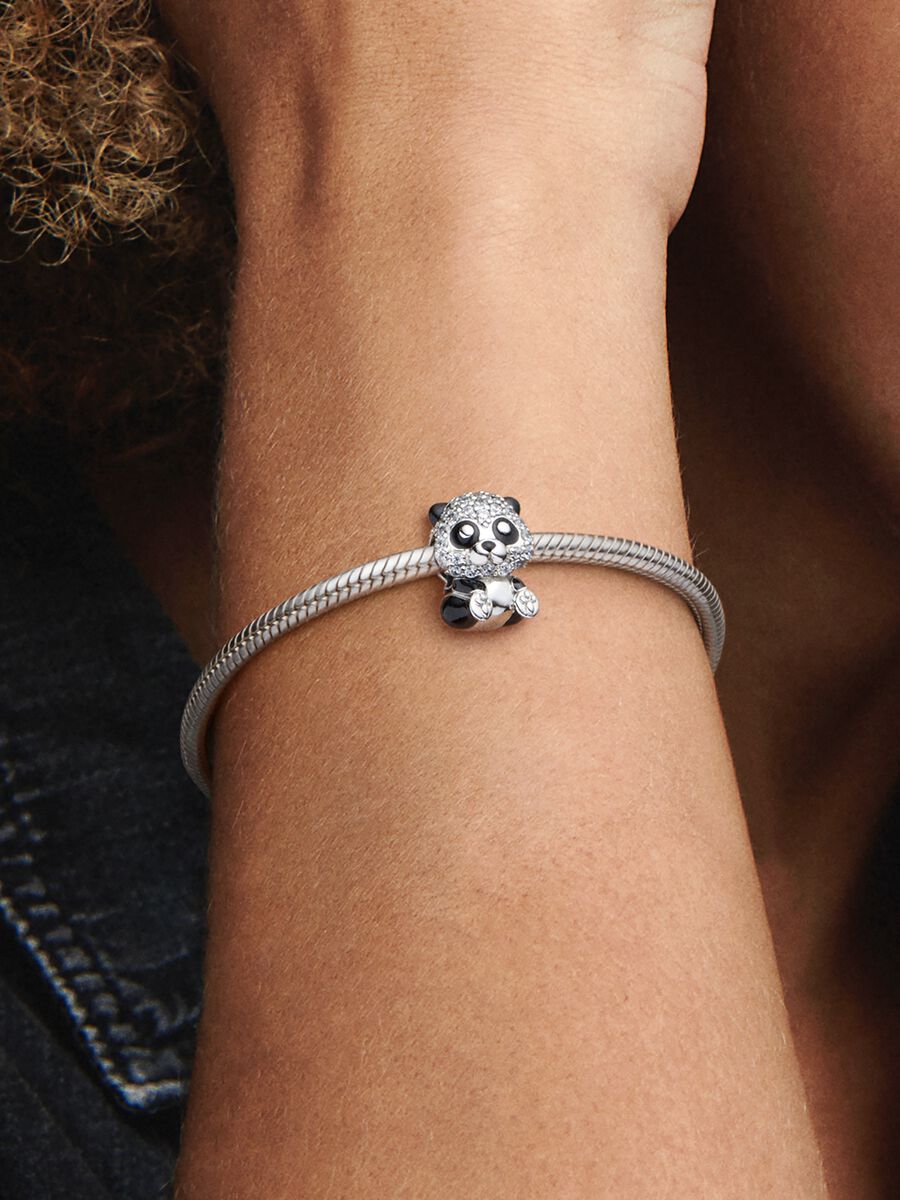 Charm Panda adorable scintillant