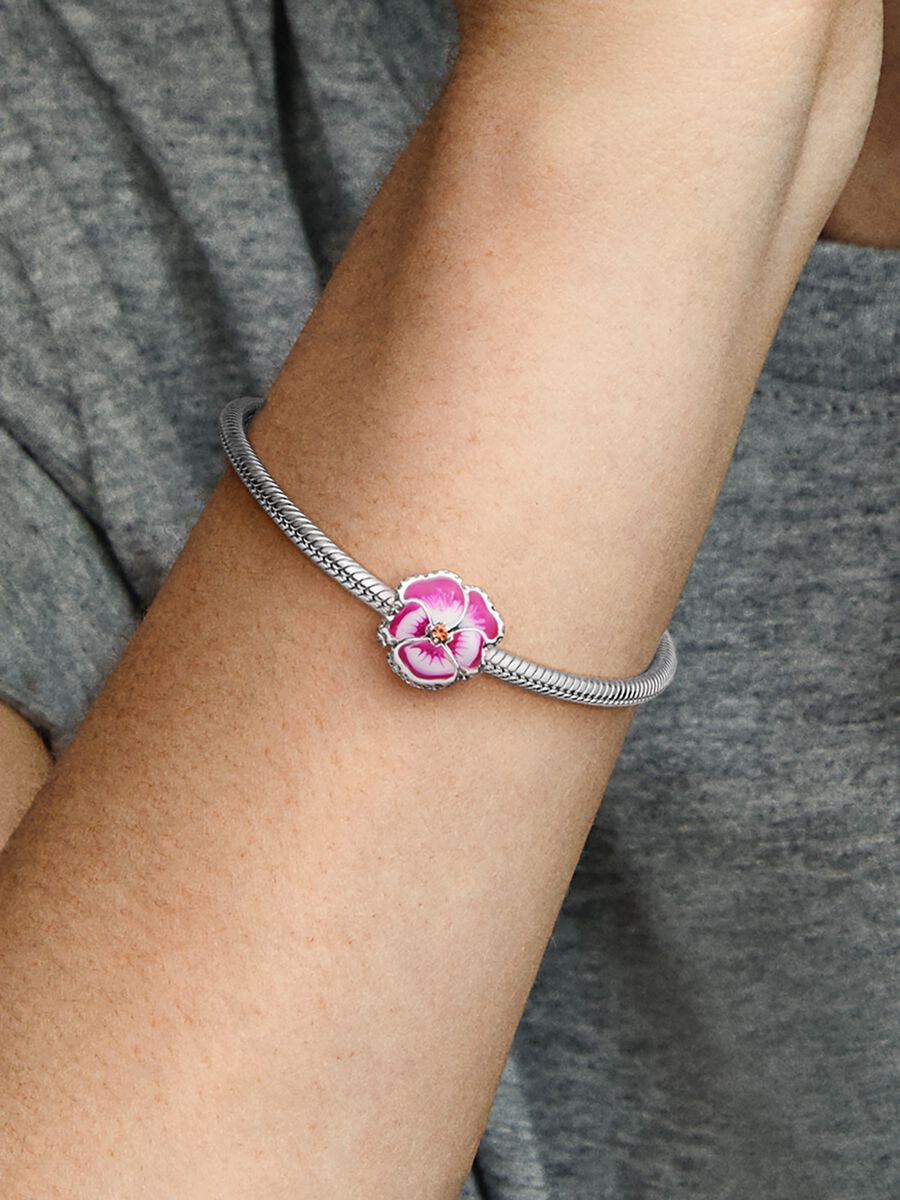 Charm Pensée rose