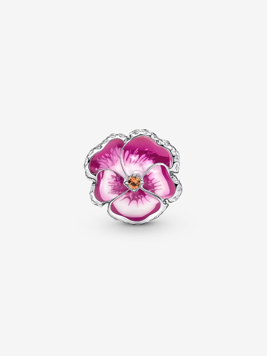 Charm Pensée rose