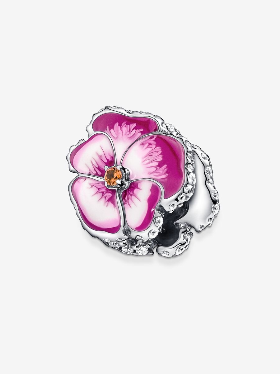 Charm Pensée rose