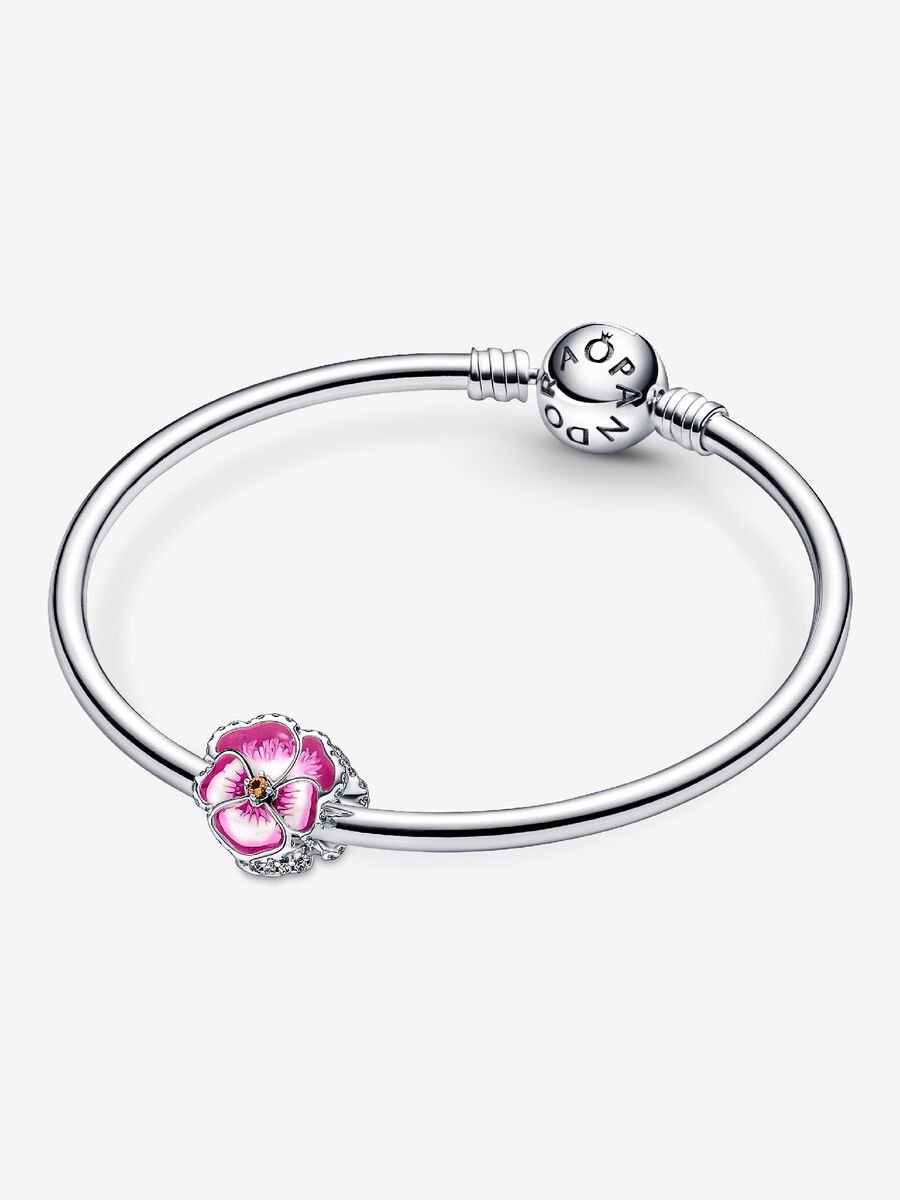 Charm Pensée rose