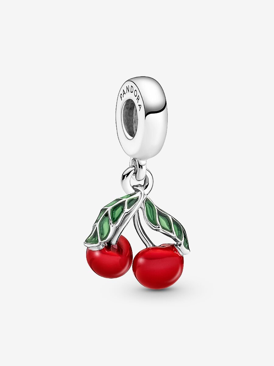 Charm-pendentif Cerise asymétrique