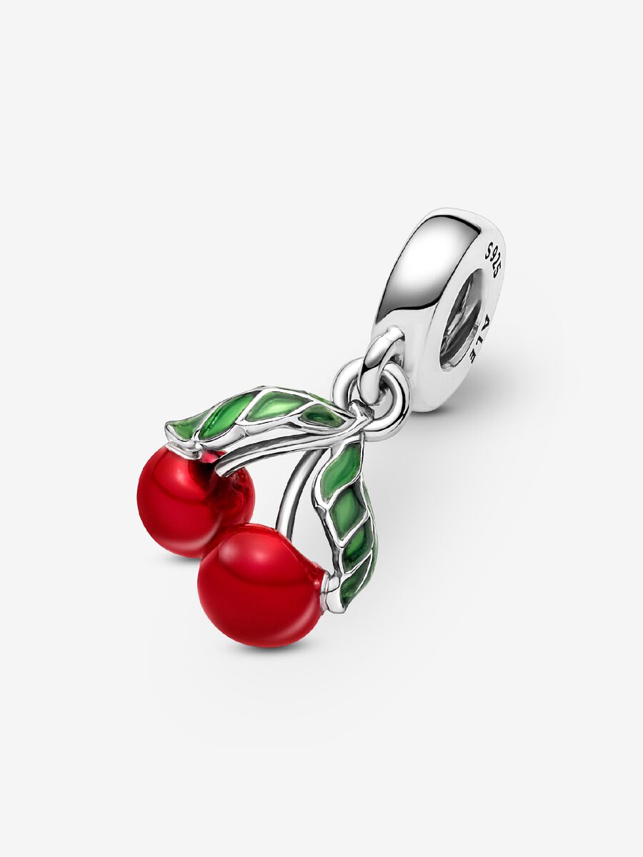Charm-pendentif Cerise asymétrique