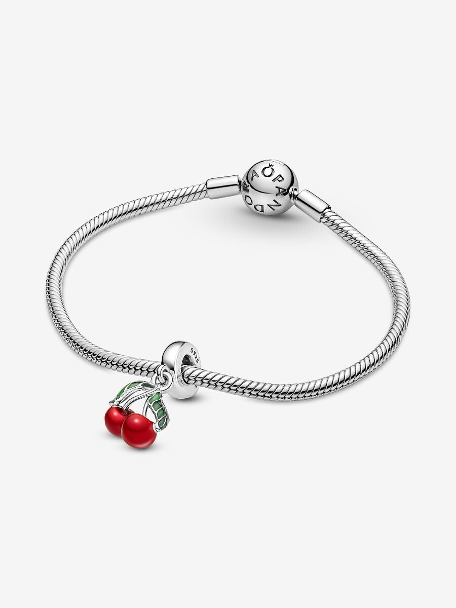 Charm-pendentif Cerise asymétrique