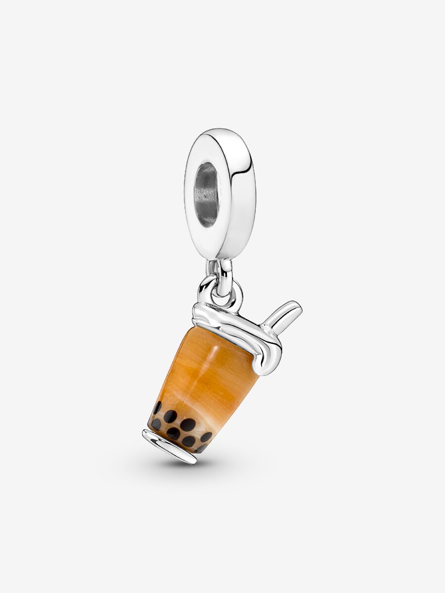 Charm-pendentif Thé aux perles en verre de Murano