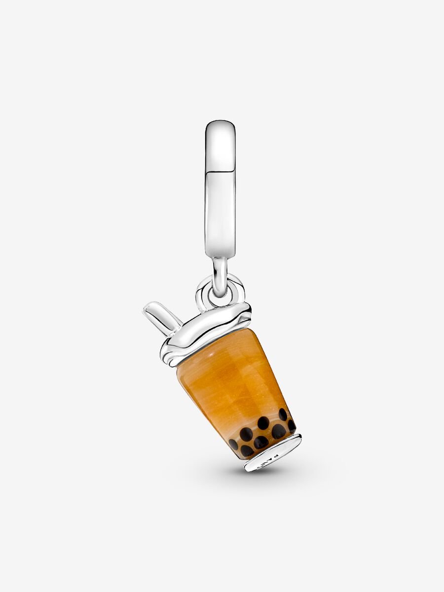 Charm-pendentif Thé aux perles en verre de Murano