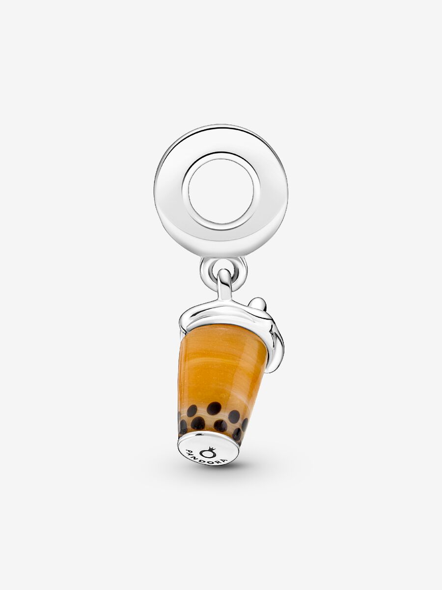 Charm-pendentif Thé aux perles en verre de Murano