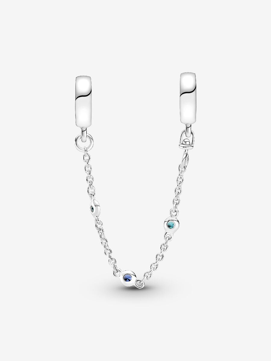 Chaîne de sûreté Trois pierres bleues