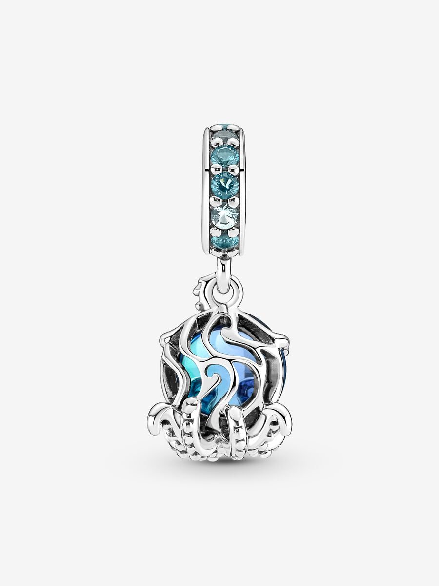 Charm-pendentif Pieuvre adorable en verre de Murano