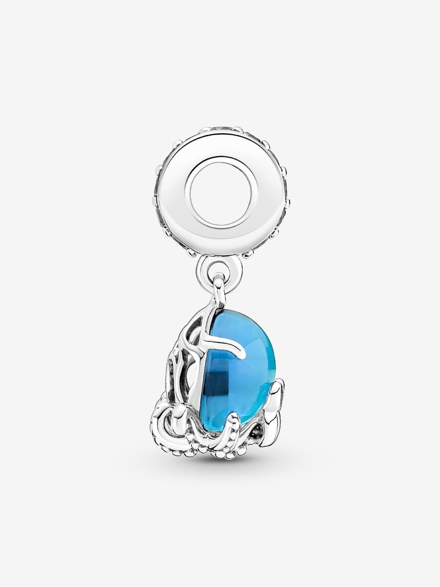 Charm-pendentif Pieuvre adorable en verre de Murano