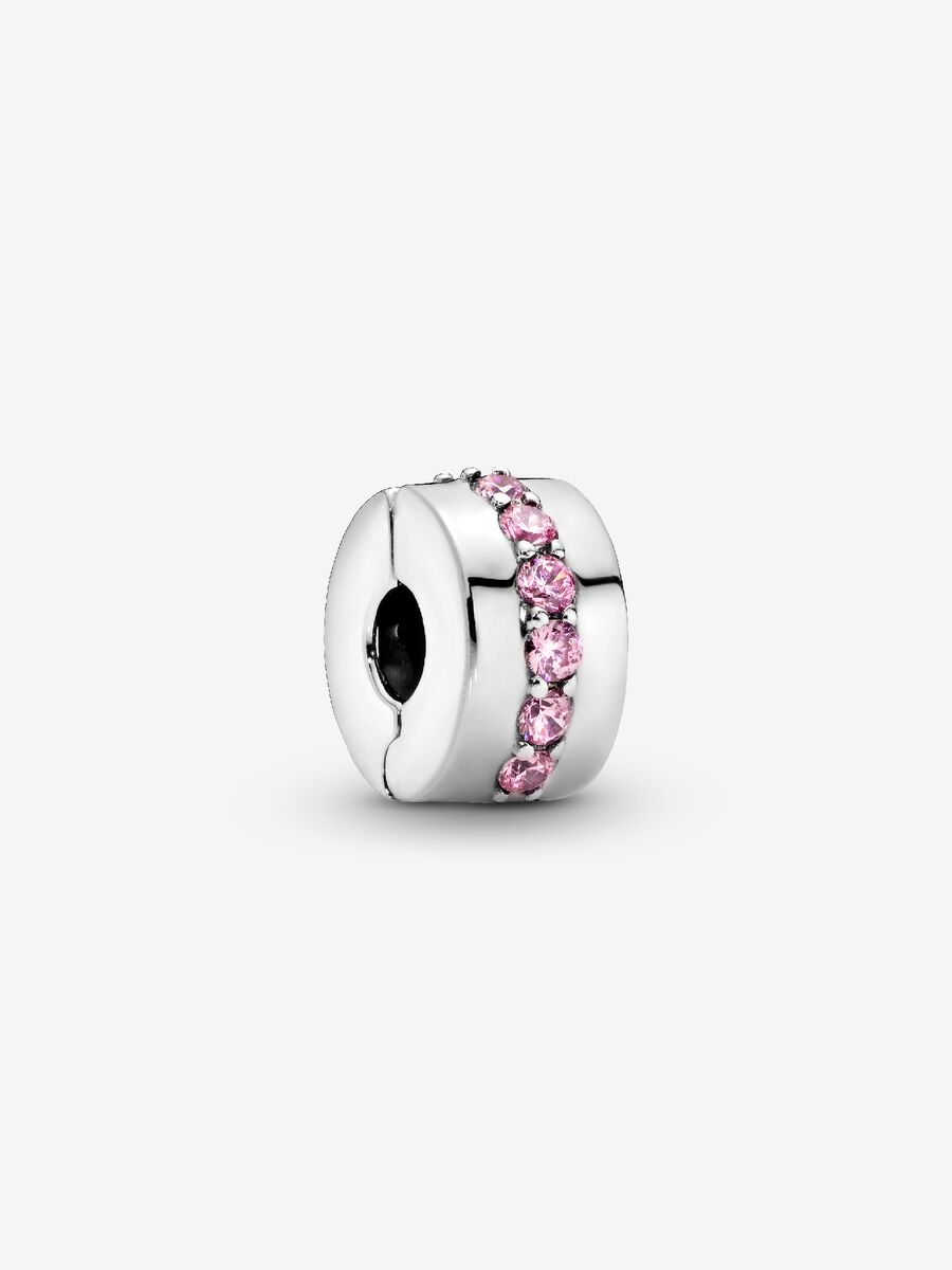 Clip Ligne rose scintillante