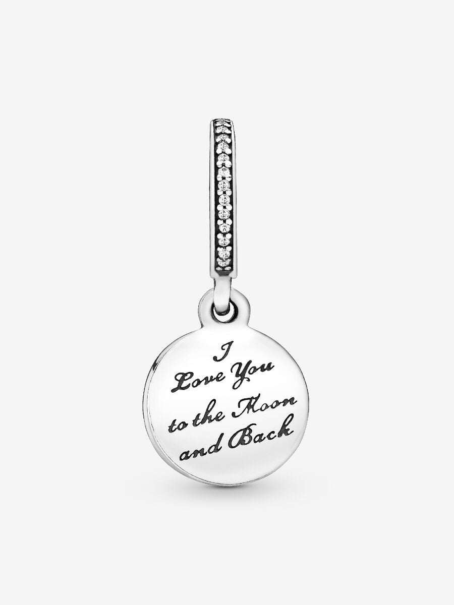 Breloque pendentif lune et ciel bleu