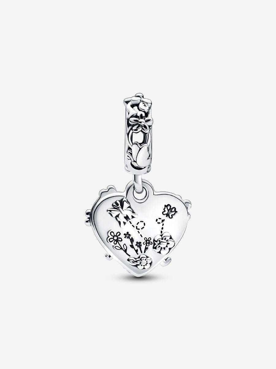Charm-pendentif double Winnie l’ourson et Porcinet de Disney