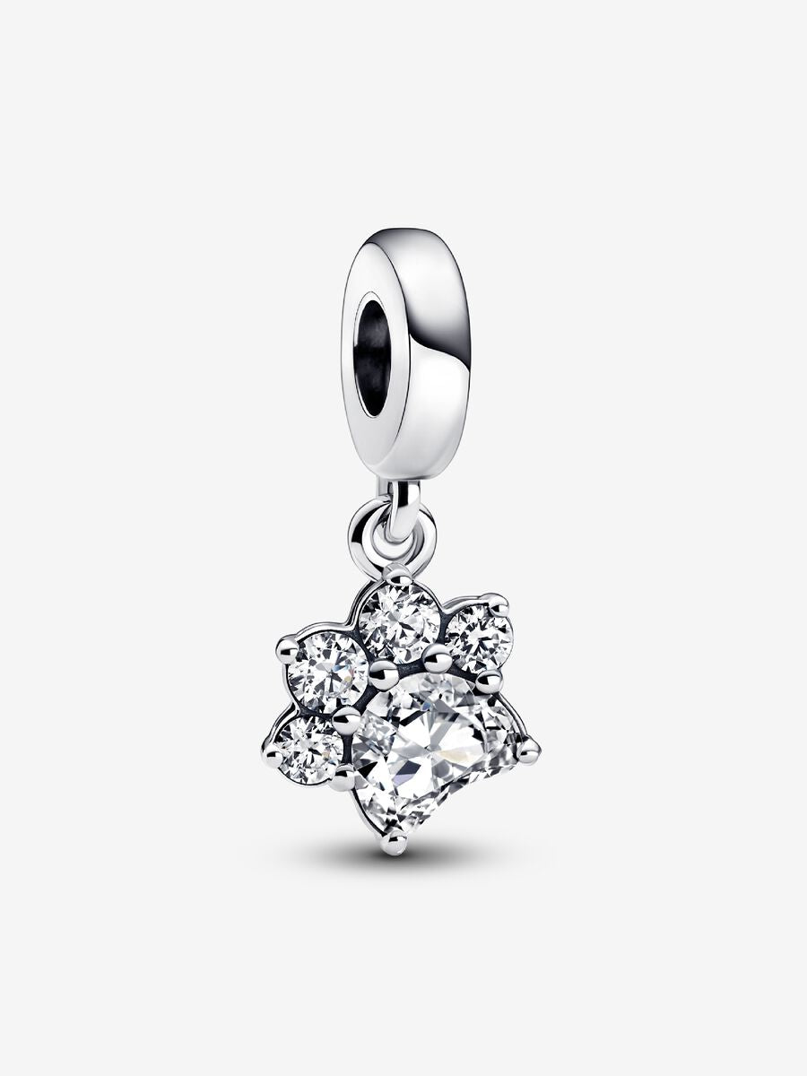 Charm-pendentif Empreinte de patte scintillante