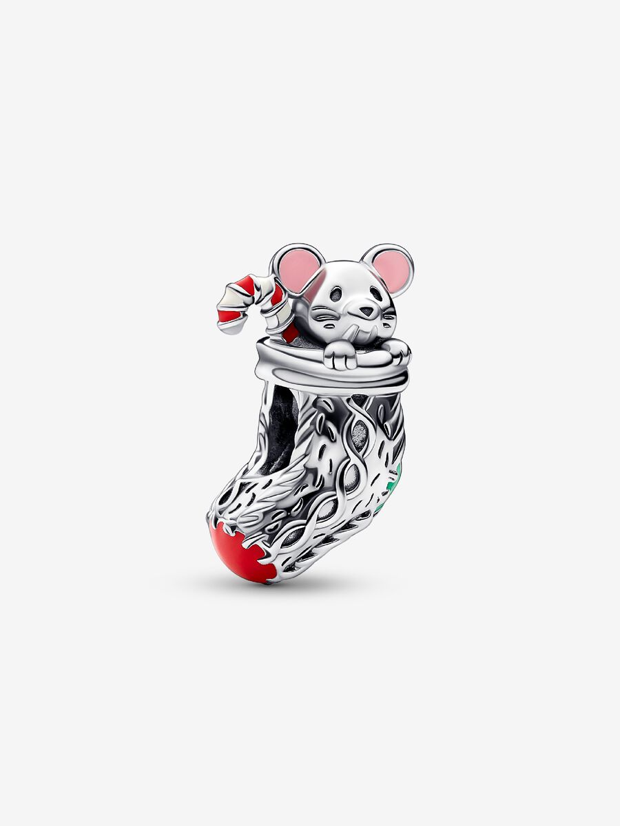Charm Souris et bas de Noël