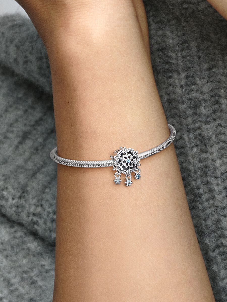 Charm Flocon de neige en forme de goutte glacée