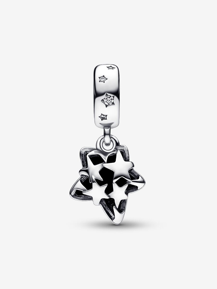 Charm-pendentif Étoile de galaxie céleste en verre de Murano