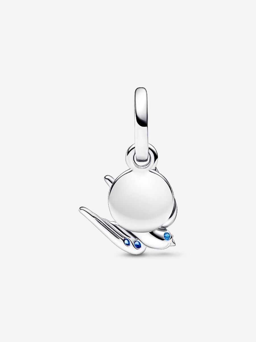 Charm-pendentif double Hirondelle scintillante et citation