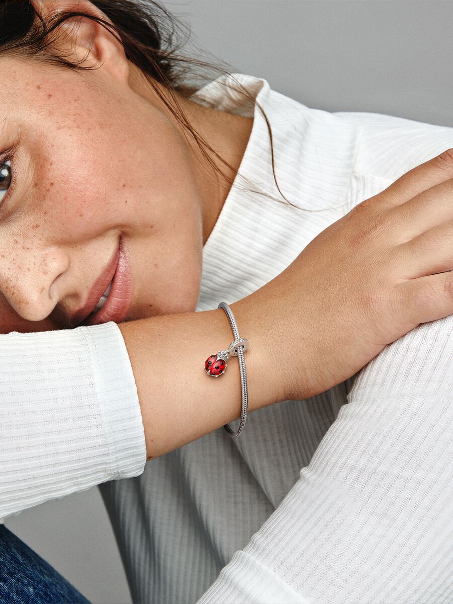 Charm-pendentif Coccinelle rouge