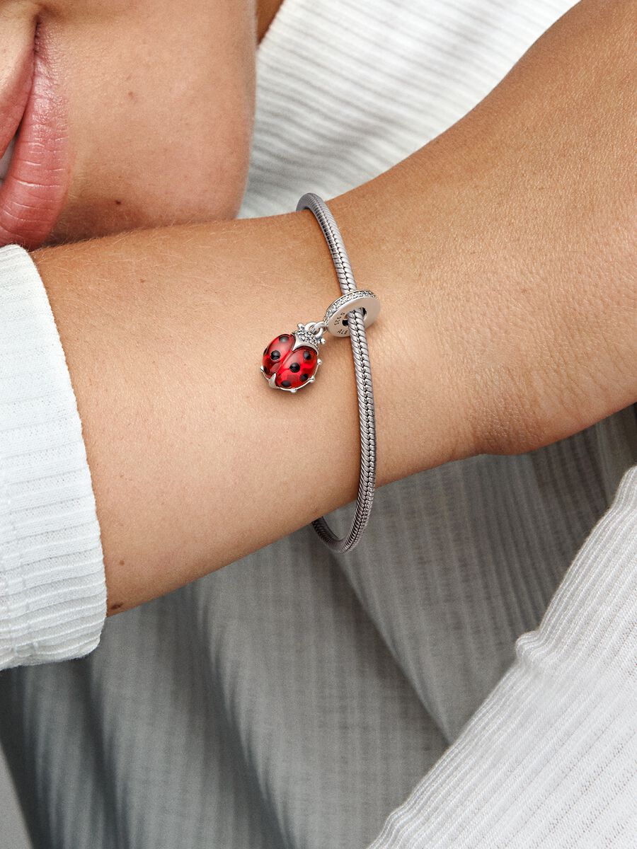 Charm-pendentif Coccinelle rouge