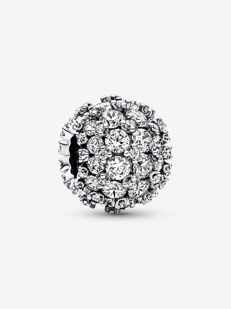 Charm Rond scintillant en pavé