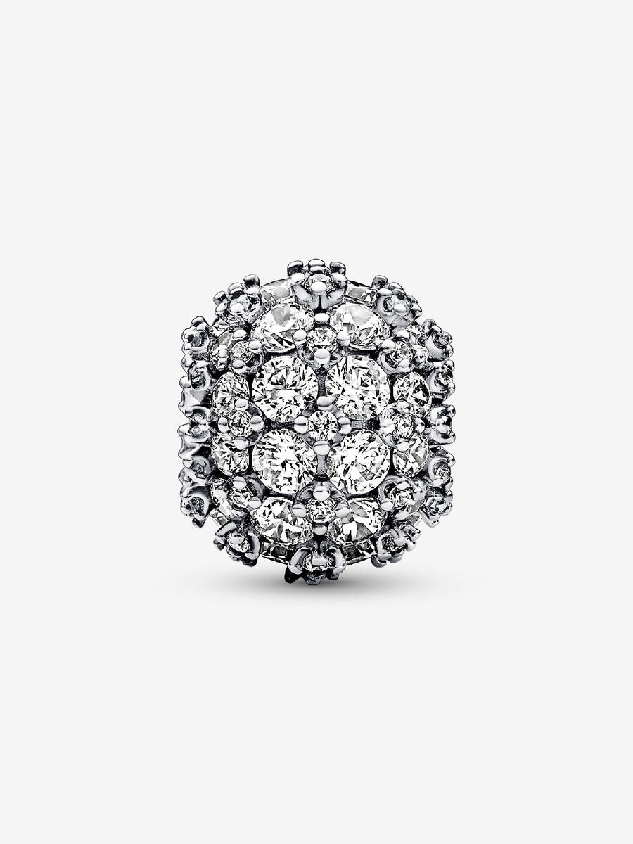 Charm Rond scintillant en pavé