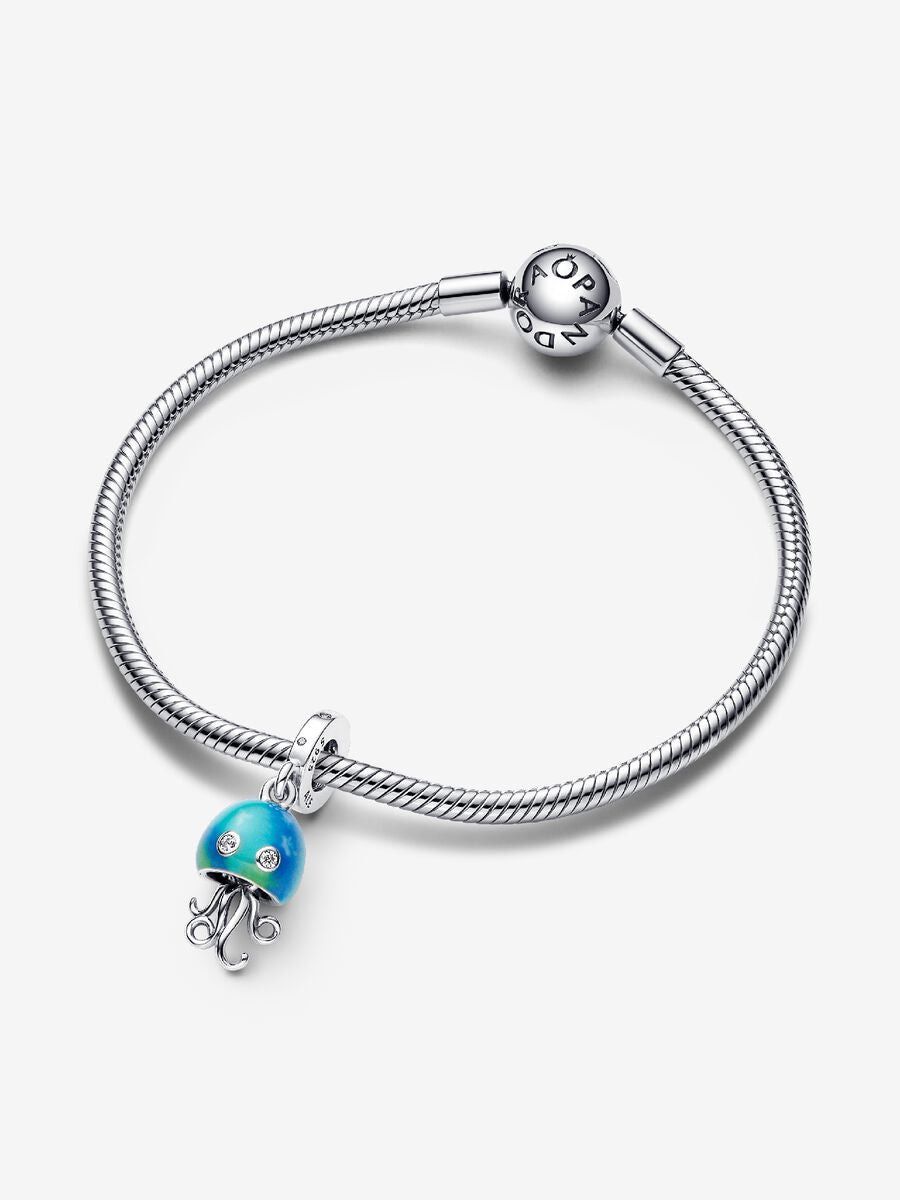 Charm-pendentif Méduse aux couleurs changeantes