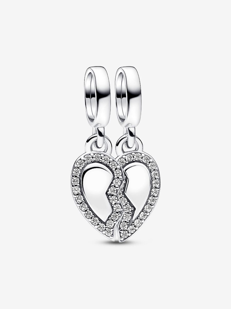 Charm-pendentif séparable Cœur et amis